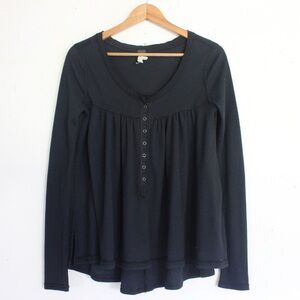 We The Free Kai Henley Thermal Waffle Knit Top